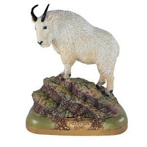 Vintage Frank Dougherty Mountain Goat Sculpture Figurine Signed 1988
